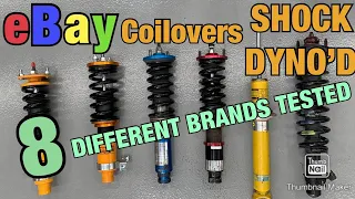 8 BRANDS OF COILOVERS ON THE SHOCK DYNO!!! WORLD FIRST TEST