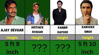 Bollywood actors real height | comparison