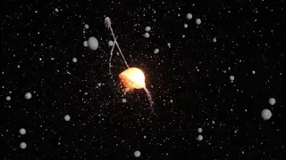 100 Colliding Asteroids (SPH simulation)