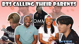 BTS calling their parents on camera and vice versa ft. Hobi’s sister | BTS REACTION