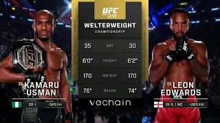 UFC 278 : Усман VS Едвардс