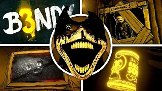 Bendy: Secrets of the Machine - New UPDATE Secrets & ALL Endings (Bright Mode Showcase)