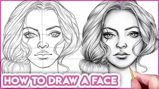 How to Draw Faces for Beginners  [ Basic Proportions ]