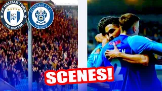 PYROS, LIMBS & CARNAGE ON TASTY DERBY DAY! **Halifax Town V Rochdale vlog**