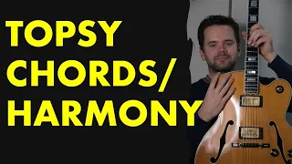 🔴Topsy chords and harmony jazz guitar lesson🎸