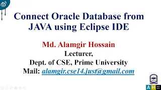 How to connect oracle database from java using Eclipse IDE