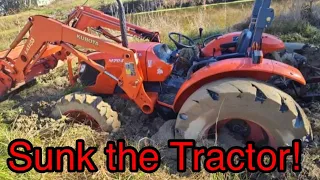 Stuck Kubota Tractor Recovery