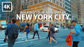 NEW YORK CITY TRAVEL - USA, WALKING TOUR(3), 5th, 6th Ave, Broadway, Union Square, Chelsea [4K FULL]