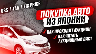 Как не купить автохлам из Японии⁉️ Аукционный лист! USS, TAA или FIX PRICE? Как проходят торги?