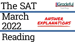 SAT March 2022 QAS Reading (Section 1) Answer Explanations