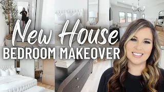 NEW HOME PRIMARY BEDROOM ORGANIC MODERN MAKEOVER | DIY MAIN BEDROOM MAKEOVER ON A BUDGET 2023