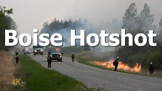 Alberta: Hotshot crew from USA lighting up a controlled burn 5-18-2023