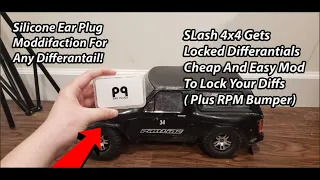 Slash 4x4 Gets Simple Modifaction - Silicone Earplugs as diff fluid (Plus RPM Bumber Install)