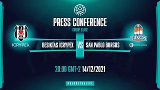 Besiktas Icrypex v Hereda San Pablo Burgos - Press Conf. | Basketball Champions League 21-22