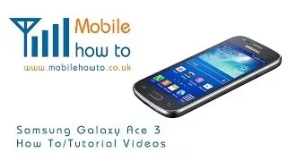 How To Add A Google Account -  Samsung Galaxy Ace 3
