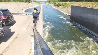 Milford Lake Spillway Fishing For Anything That Bite. EP 210