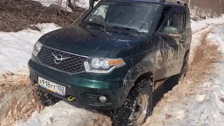 УАЗ Патриот Off-road на 35 Silverstone XT 117 лифт +10 ЗМЗ 147 лс .