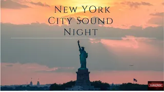 Open Window New York City Soundscape at Night (New York City Sounds) | White Noise