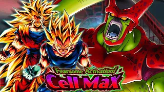 LR SSJ3 GOKU & SSJ2 VEGETA VS CELL MAX! (DBZ: Dokkan Battle)