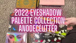 2022 EYESHADOW PALETTE COLLECTION AND DECLUTTER