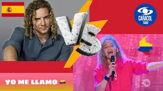 COMPARACIÓN David Bisbal Colombiano Vs Original - YO ME LLAMO