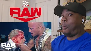 The Rock Brutally Attacks and DESTROYS Cody Rhodes! | WWE Raw Highlights 3/25/24 | Reaction!