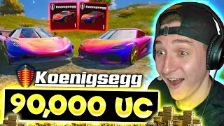 INSANE $90,000 UC DOUBLE RAINBOW KOENIGSEGG SPIN