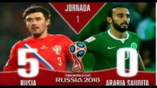 Russia vs Saudi Arabia 5 0 World Cup All Goals & Highlights