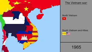 The Vietnam war with flags: Every Year