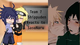 Team 7 Shippuden Reacting to SasuNaru ❤️ (With Kakashi)