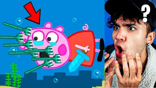 Peppa Pig vs Minecraft Animação