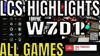 LCS Highlights ALL GAMES W7D1 Summer 2022 | Week 7 Day 1