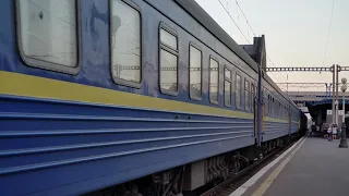 🇺🇦 UltraHD 4K Електровоз ЧС4-075 з поїздом D 117 "Буковина" Генічеськ-Чернівці