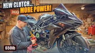 MASTER MECHANIC INSTALLED NEW CLUTCH ONTO 352HP KAWASAKI NINJA H2!