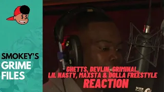 American Rapper First Time Hearing Ghetts, Devlin, Griminal, Lil Nasty, Maxsta & Dolla (Grime Files)