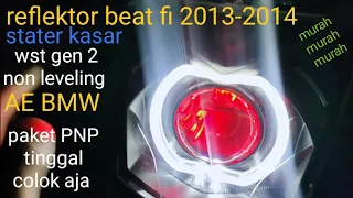 reflektor beat fi 2013-2014 wst gen 2 non leveling sinar otomotif