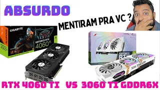 Fiquei HORRORIZADO com os resultados RTX 4060 TI vs RTX 3060 TI GDDR6X ! Tivemos evolução ?