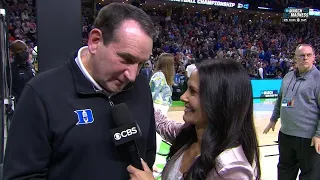 Coach K: Emotional interview after Duke survives Michigan State