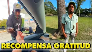 Millionare recompensa al agradecido limpiador de ventanas con ayuda para ver a su familia