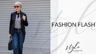 fashion flash | blazer & denim | style over 50