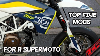 Supermoto Top 5 Modifications!!