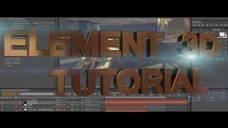 After Effects: Element 3D Text And Motion Tracking Tutorial!