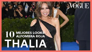 Thalia y sus 10 looks más impactantes en la alfombra roja