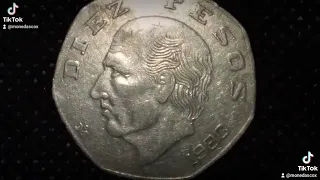 Increíble Moneda De 10 Pesos Hidalgo Año 1980