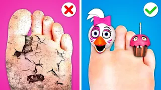 How to Become Chica Extreme FNaF - Makeover! Easy Beauty Hacks and Funny Moments by Gotcha!