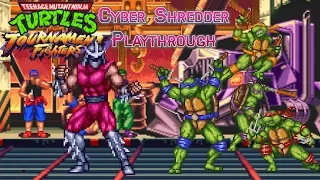 [RGP] Cyber Shredder Playthrough - Hardest Difficulty (TMNT: Tournament FIghters - SNES)