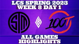 100T VS TSM | Week 8 Day 1| LCS Spring 2023 | Highlights by Pro Esports Highlights