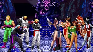 [KOF Mugen] Memorial- The Human Weapon vs Alluring Ninja | Andy Bogard vs Mai Shiranui [ 4vs4 ]