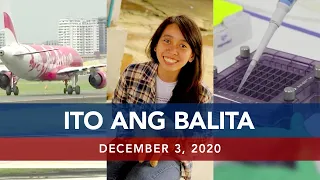UNTV: Ito Ang Balita | December 3, 2020
