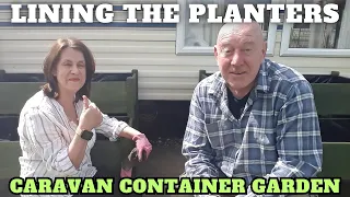 Lining The Vegetable Planters Full Time Caravan Life